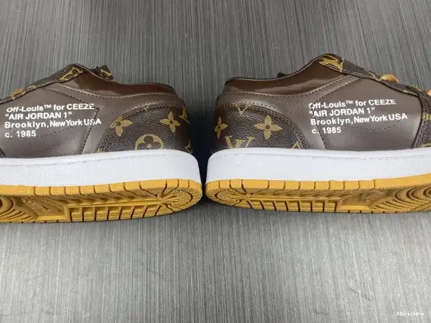 Reps TBkick x AJ1 LOW Air Off-Louis 1 Jordan OW 0617